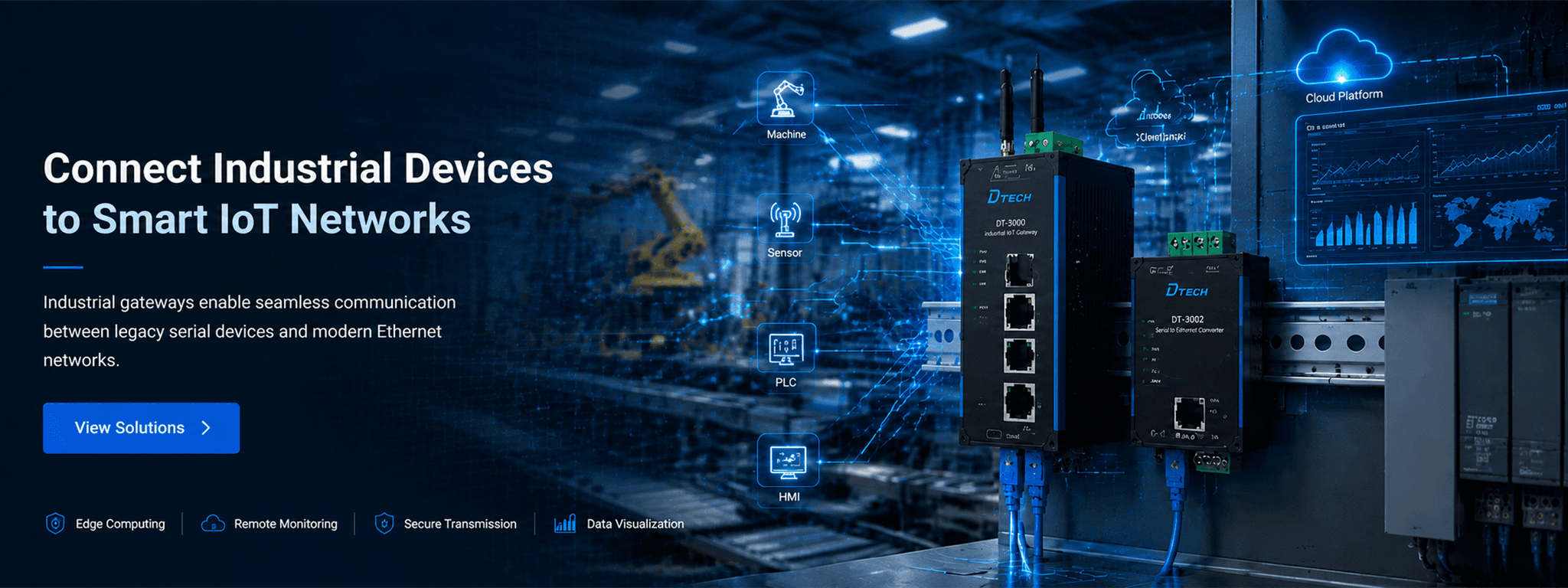 DTECH industrial IoT gateway and connectivity products